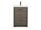 Arya Maple Gray Single Sink Bathroom Vanity - The Flooring Factory