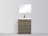 Arya Maple Gray Single Sink Bathroom Vanity - The Flooring Factory
