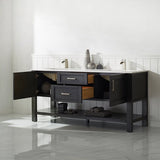 Cortona Rust Black Double Sink Bathroom Vanity - The Flooring Factory
