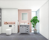 Florentino Gray Single Sink Bathroom Vanity - The Flooring Factory