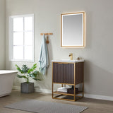 Davenport Walnut Single Sink Bathroom Vanity - The Flooring Factory