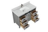 Florentino Gray Single Sink Bathroom Vanity - The Flooring Factory