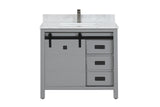 Florentino Gray Single Sink Bathroom Vanity - The Flooring Factory