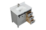 Florentino Gray Single Sink Bathroom Vanity - The Flooring Factory