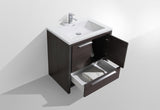 Arya Matte Gray Single Sink Bathroom Vanity - The Flooring Factory
