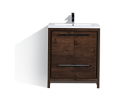 Arya Rose Wood Single Sink Bathroom Vanity - The Flooring Factory