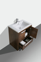 Arya Rose Wood Single Sink Bathroom Vanity - The Flooring Factory
