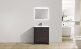 Arya Matte Gray Single Sink Bathroom Vanity - The Flooring Factory