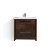 Arya Rose Wood Single Sink Bathroom Vanity - The Flooring Factory
