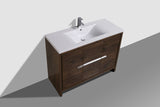Arya Rose Wood Single Sink Bathroom Vanity - The Flooring Factory