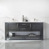Cortona Rust Black Double Sink Bathroom Vanity - The Flooring Factory