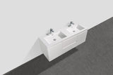 Sienna White Double Sink Bathroom Vanity - The Flooring Factory