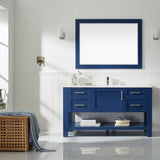 Cortona Jewelry Blue Single Sink Bathroom Vanity - The Flooring Factory