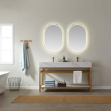 Balboa Ash Wood Double Sink Bathroom Vanity - The Flooring Factory