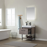 Piru M Oak Single Sink Bathroom Vanity - The Flooring Factory