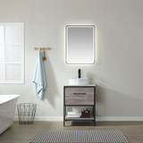 Montreal M Oak Single Sink Bathroom Vanity - The Flooring Factory