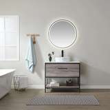 Montreal M Oak Single Sink Bathroom Vanity - The Flooring Factory