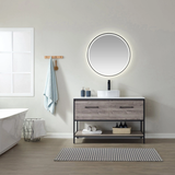 Montreal M Oak Single Sink Bathroom Vanity - The Flooring Factory