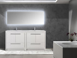 Arya White Double Sink Bathroom Vanity - The Flooring Factory