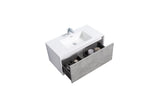 Verona Cement Gray Single Sink Bathroom Vanity - The Flooring Factory