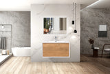 Verona F Oak Single Sink Bathroom Vanity - The Flooring Factory