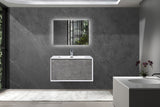 Verona Cement Gray Single Sink Bathroom Vanity - The Flooring Factory