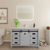 Florentino Gray Single Sink Bathroom Vanity - The Flooring Factory