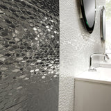 ARTWORK - 12" X 35" Wave Pattern Glazed Ceramic Wall Tile by Emser - The Flooring Factory