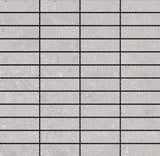 Erosion- 1" x 3" on 12" X 12" Mesh Glazed Porcelain Tile by Emser - The Flooring Factory