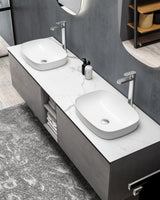 Iris Double Sink Bathroom Vanity - The Flooring Factory