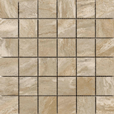 Milestone- 2"x2" on 12" X 12" Mosaic Mesh Glazed Porcelain Tile by Emser - The Flooring Factory