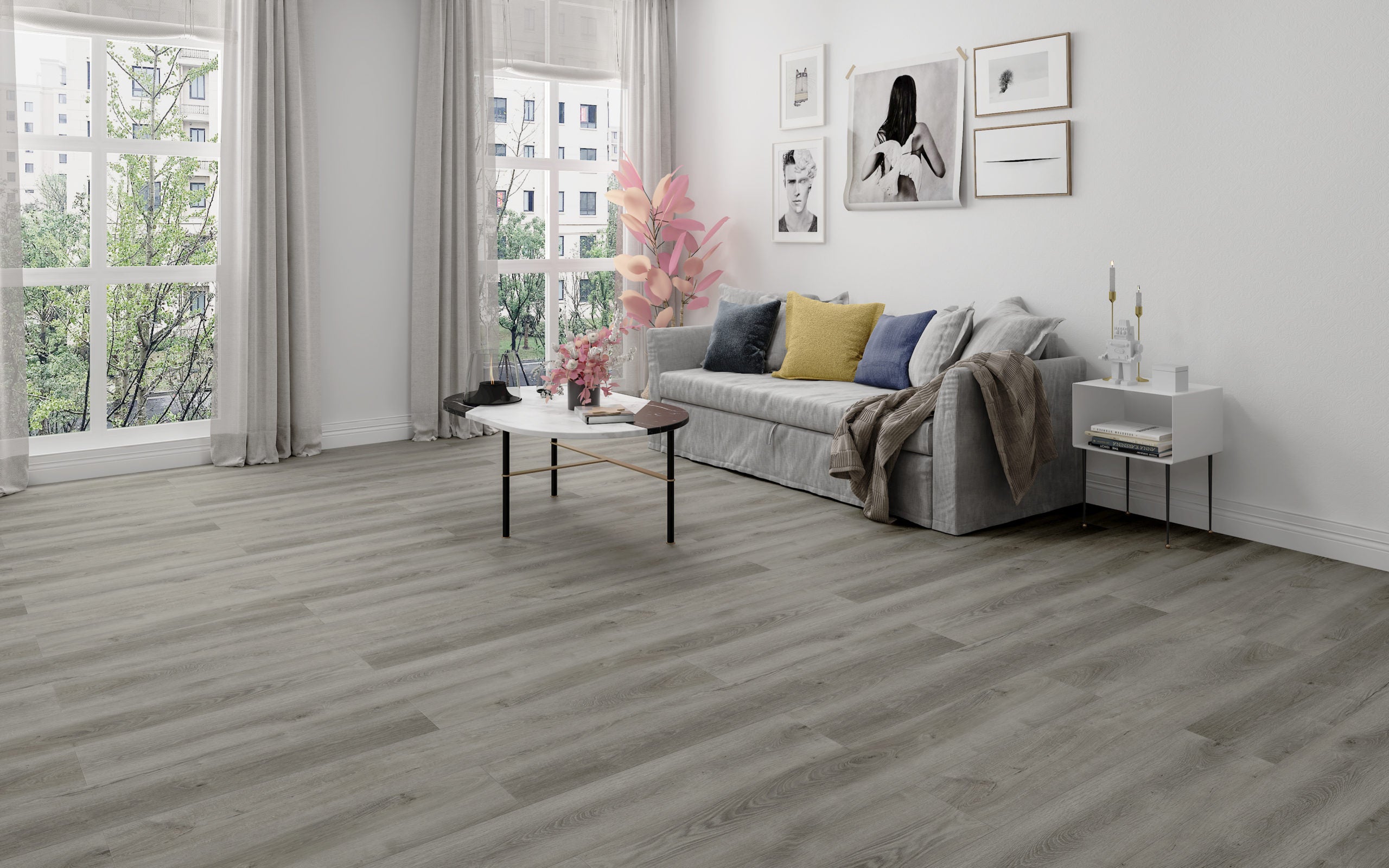 AshenProTek XL Collection Waterproof Flooring by Diamond W The