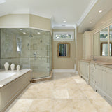 TRAVERTINE CROSSCUT™ - Travertine Filled & Honed Tile by Emser Tile - The Flooring Factory