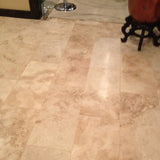 TRAVERTINE CROSSCUT™ - Travertine Filled & Honed Tile by Emser Tile - The Flooring Factory