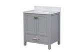 Roman Gray Single Sink Bathroom Vanity - The Flooring Factory