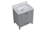 Roman Gray Single Sink Bathroom Vanity - The Flooring Factory