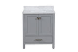Roman Gray Single Sink Bathroom Vanity - The Flooring Factory