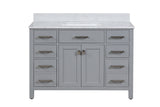 Roman Gray Single Sink Bathroom Vanity - The Flooring Factory
