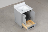 Venetian Gray Single Sink Bathroom Vanity - The Flooring Factory