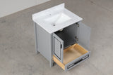 Venetian Gray Single Sink Bathroom Vanity - The Flooring Factory