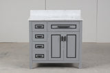 Venetian Gray Single Sink Bathroom Vanity - The Flooring Factory