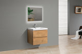 Sienna F Oak Single Sink Bathroom Vanity - The Flooring Factory