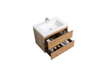 Sienna F Oak Single Sink Bathroom Vanity - The Flooring Factory