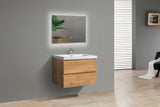 Sienna F Oak Single Sink Bathroom Vanity - The Flooring Factory