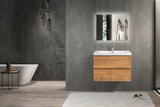 Sienna F Oak Single Sink Bathroom Vanity - The Flooring Factory