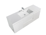 Sienna White Single Sink Bathroom Vanity - The Flooring Factory
