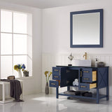 Potenza Royal Blue Single Sink Bathroom Vanity - The Flooring Factory