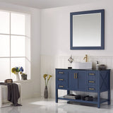 Potenza Royal Blue Single Sink Bathroom Vanity - The Flooring Factory