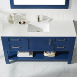 Cortona Jewelry Blue Single Sink Bathroom Vanity - The Flooring Factory