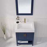 Pompei Royal Blue Single Sink Bathroom Vanity - The Flooring Factory